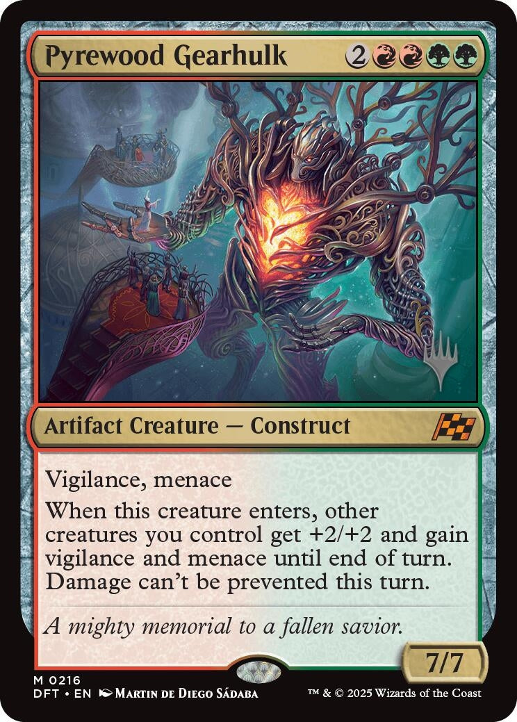 Image for Pyrewood Gearhulk (216) (PPDFT) - Magic: The Gathering