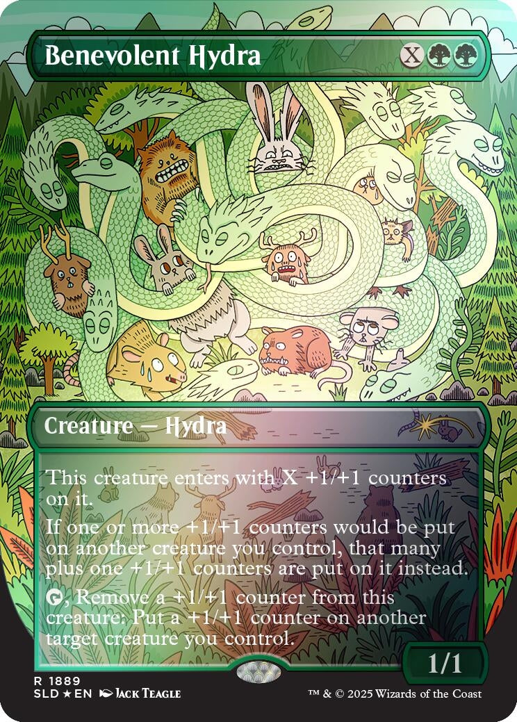 Image for Benevolent Hydra (Rainbow Foil) (1889) (SLD) - Magic: The Gathering