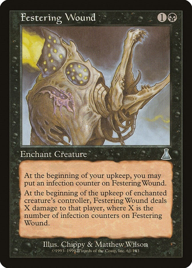 Image for Festering Wound (61) (UDS) - Magic: The Gathering