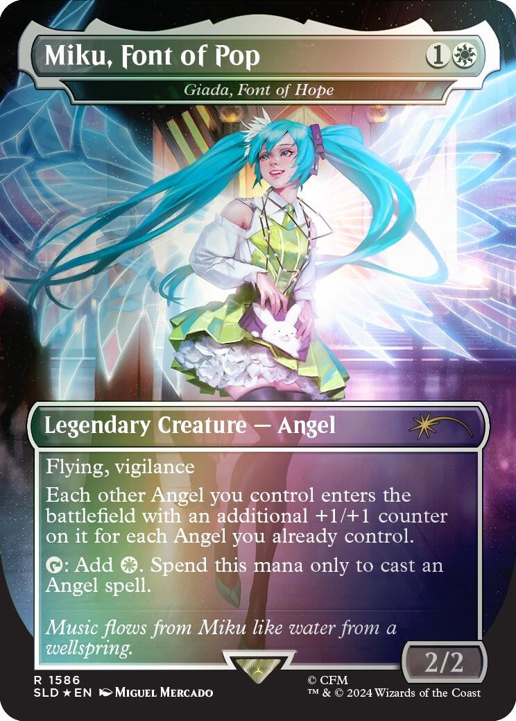Image for Miku, Font of Pop - Giada, Font of Hope (Rainbow Foil) (1586) (SLD) - Magic: The Gathering