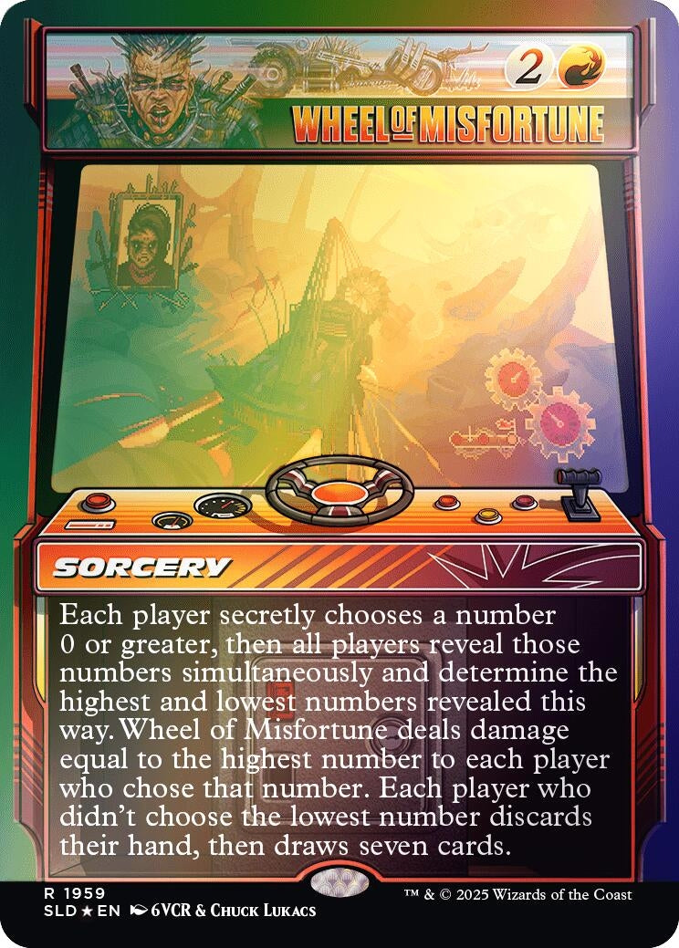 Image for Wheel of Misfortune (1959) (Rainbow Foil) (1959) (SLD) - Magic: The Gathering