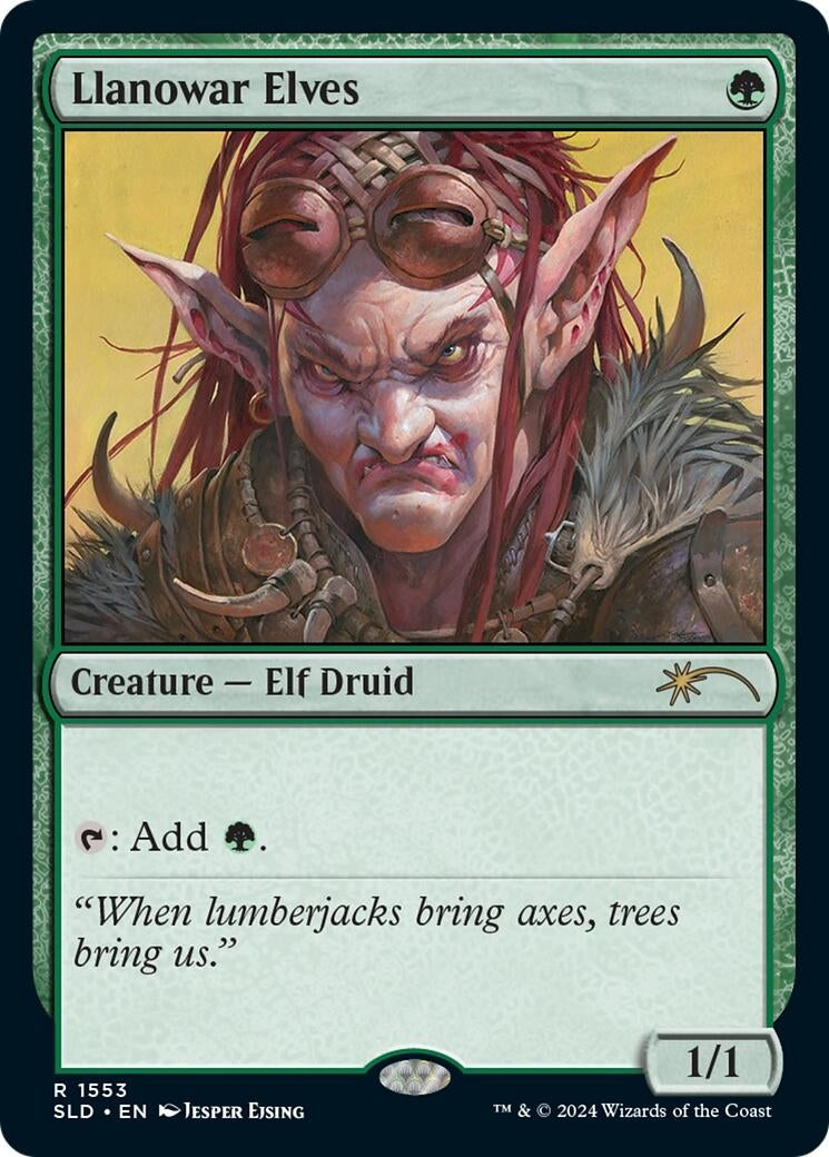 Image for Llanowar Elves (1553) (1553) (SLD) - Magic: The Gathering