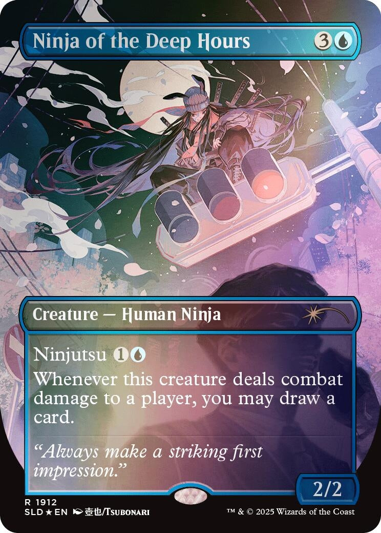 Image for Ninja of the Deep Hours (Rainbow Foil) (1912) (SLD) - Magic: The Gathering