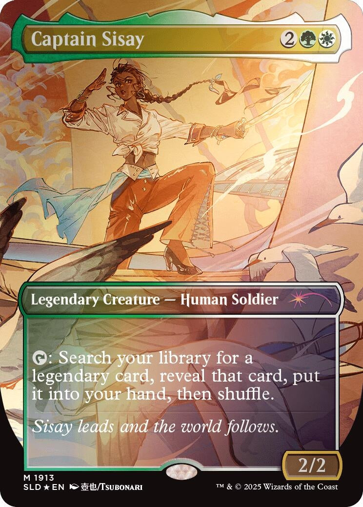 Image for Captain Sisay (1913) (Rainbow Foil) (1913) (SLD) - Magic: The Gathering