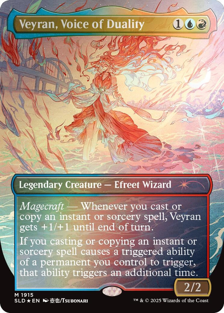 Image for Veyran, Voice of Duality (Rainbow Foil) (1915) (SLD) - Magic: The Gathering