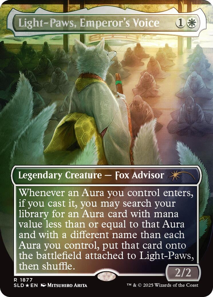 Image for Light-Paws, Emperor's Voice (Rainbow Foil) (1877) (SLD) - Magic: The Gathering