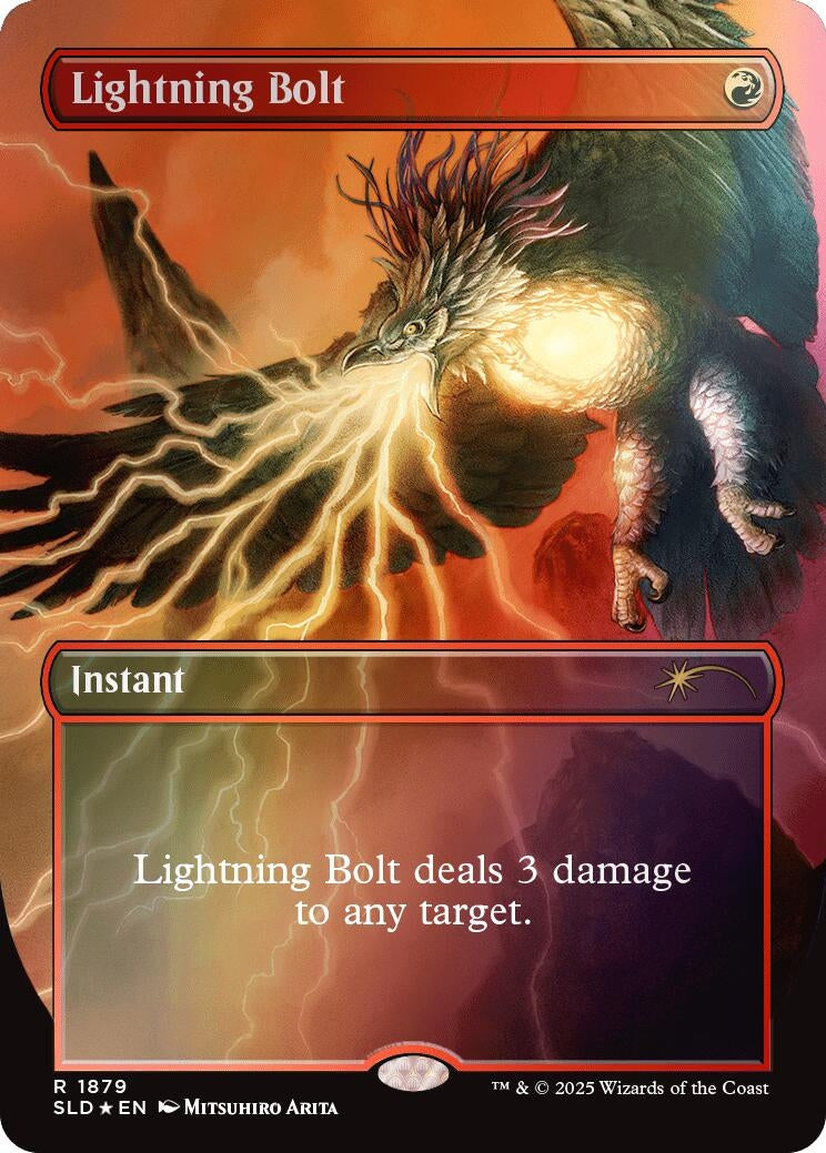 Image for Lightning Bolt (1879) (Rainbow Foil) (1879) (SLD) - Magic: The Gathering