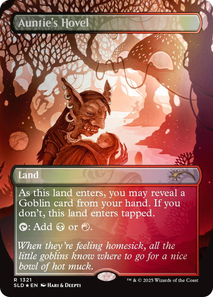 Image for Auntie's Hovel (Rainbow Foil) (1321) (SLD) - Magic: The Gathering