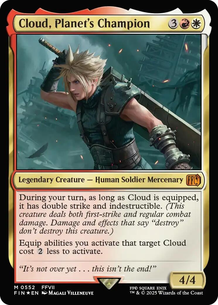 Image for Cloud, Planet's Champion (552) (FIN) - Magic: The Gathering