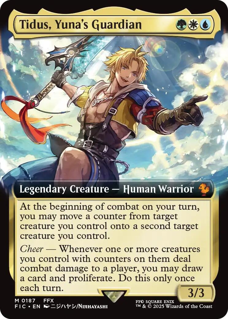 Image for Tidus, Yuna's Guardian (Extended Art) (187) (FIC) - Magic: The Gathering