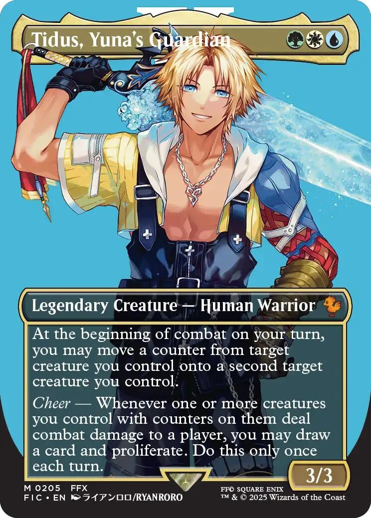 Image for Tidus, Yuna's Guardian (Borderless) (205) (FIC) - Magic: The Gathering