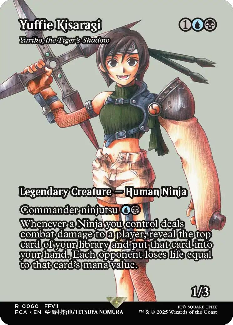 Image for Yuffie Kisaragi - Yuriko, the Tiger's Shadow (Showcase) (60) (FCA) - Magic: The Gathering