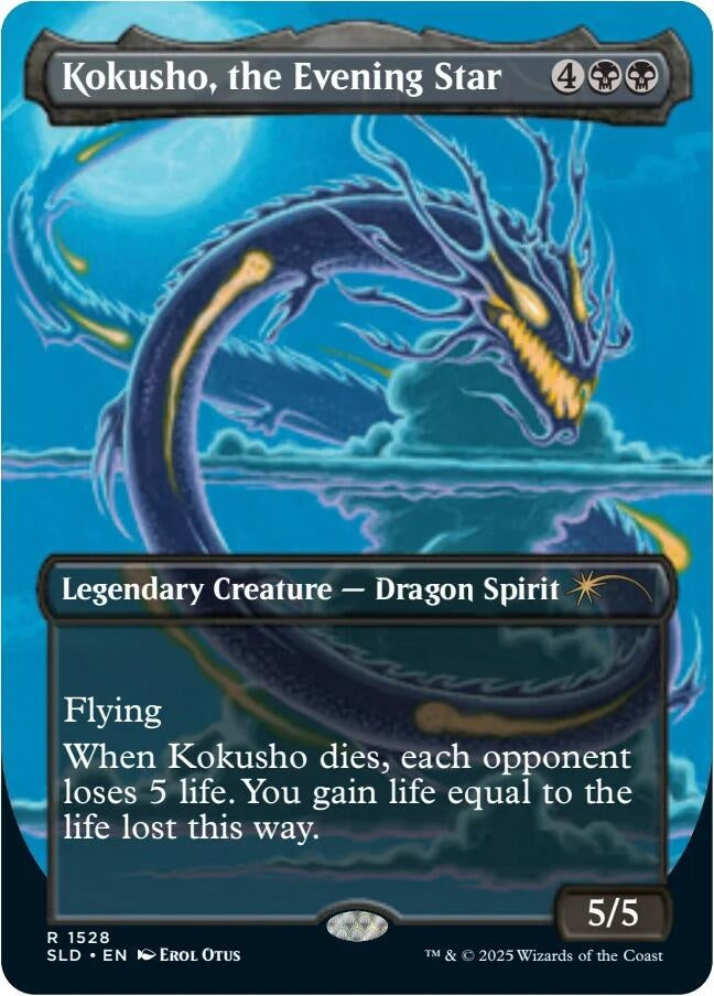 Image for Kokusho, the Evening Star (Rainbow Foil) (1528) (SLD) - Magic: The Gathering