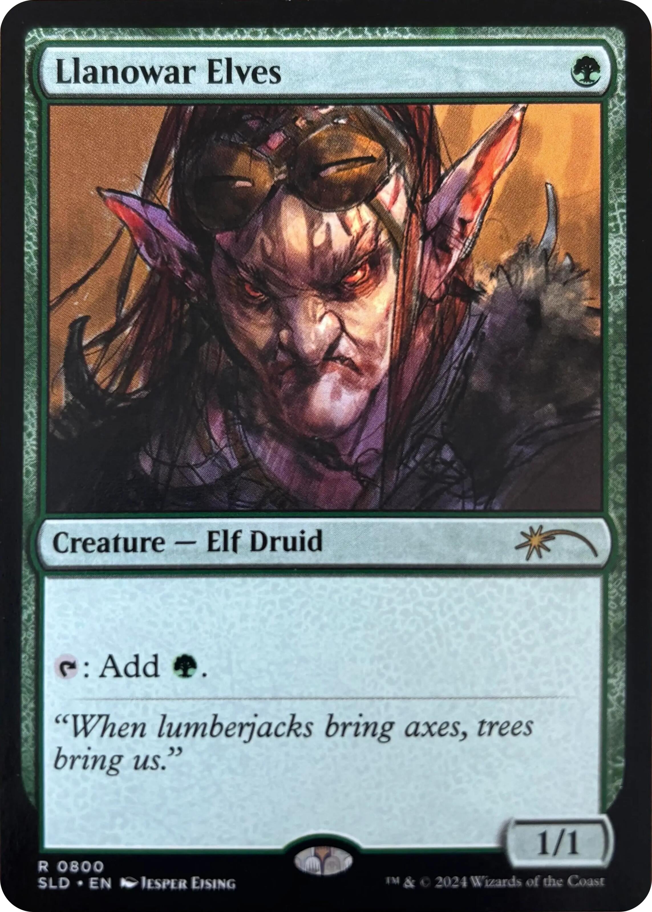 Image for Llanowar Elves (0800) (800) (SLD) - Magic: The Gathering