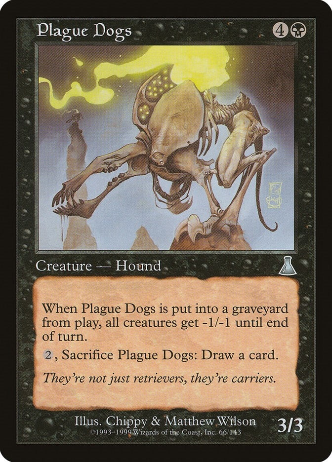 Image for Plague Dogs (66) (UDS) - Magic: The Gathering