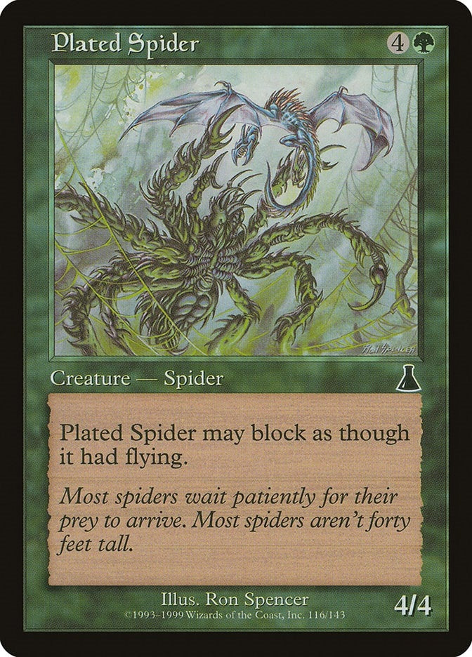 Image for Plated Spider (116) (UDS) - Magic: The Gathering