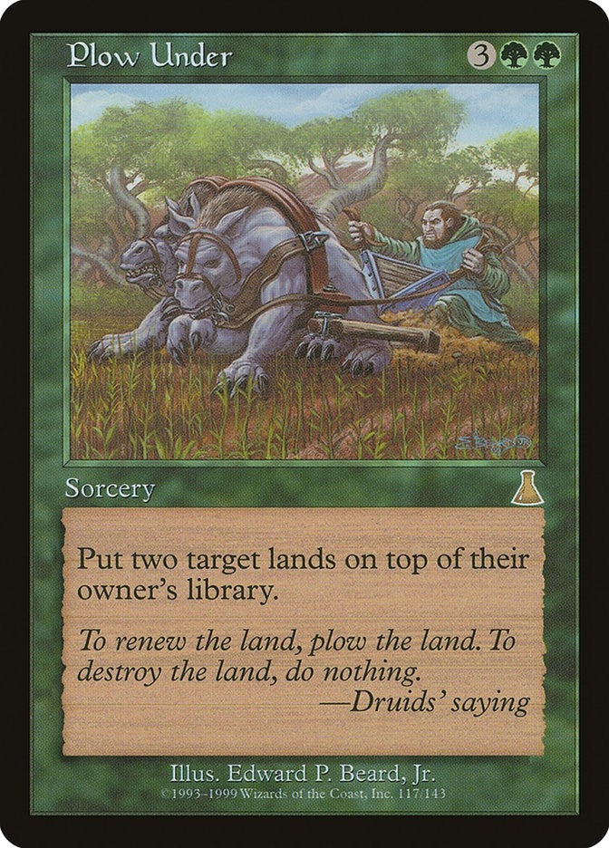 Image for Plow Under (117) (UDS) - Magic: The Gathering