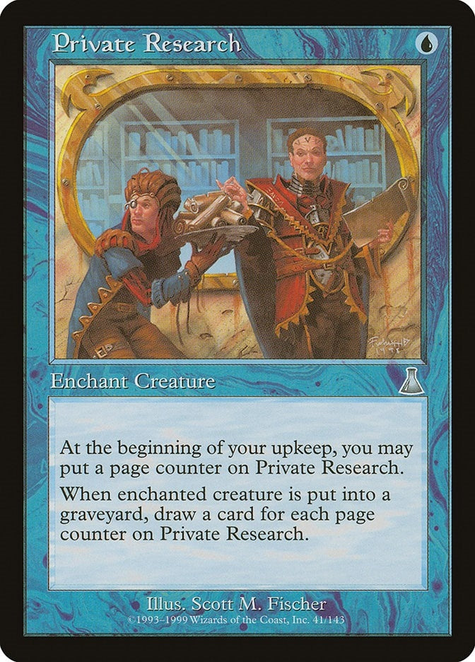 Image for Private Research (41) (UDS) - Magic: The Gathering