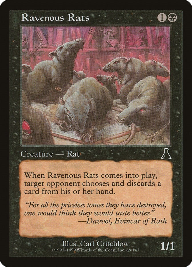 Image for Ravenous Rats (68) (UDS) - Magic: The Gathering