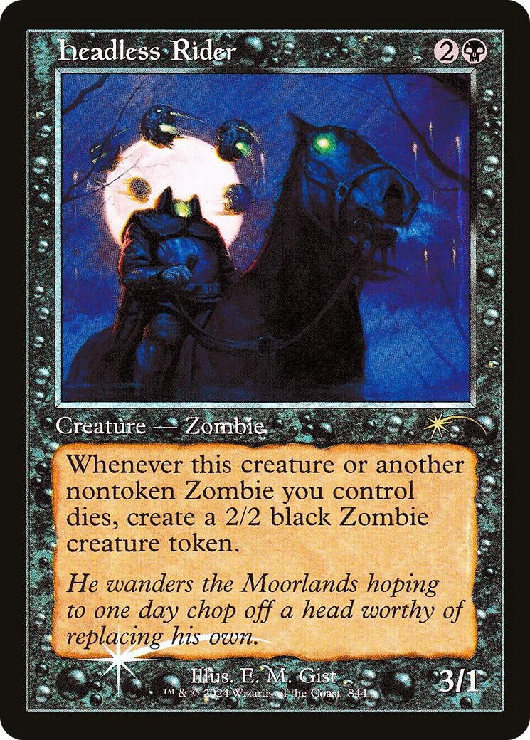 Image for Headless Rider (Retro Frame) (844) (SLD) - Magic: The Gathering