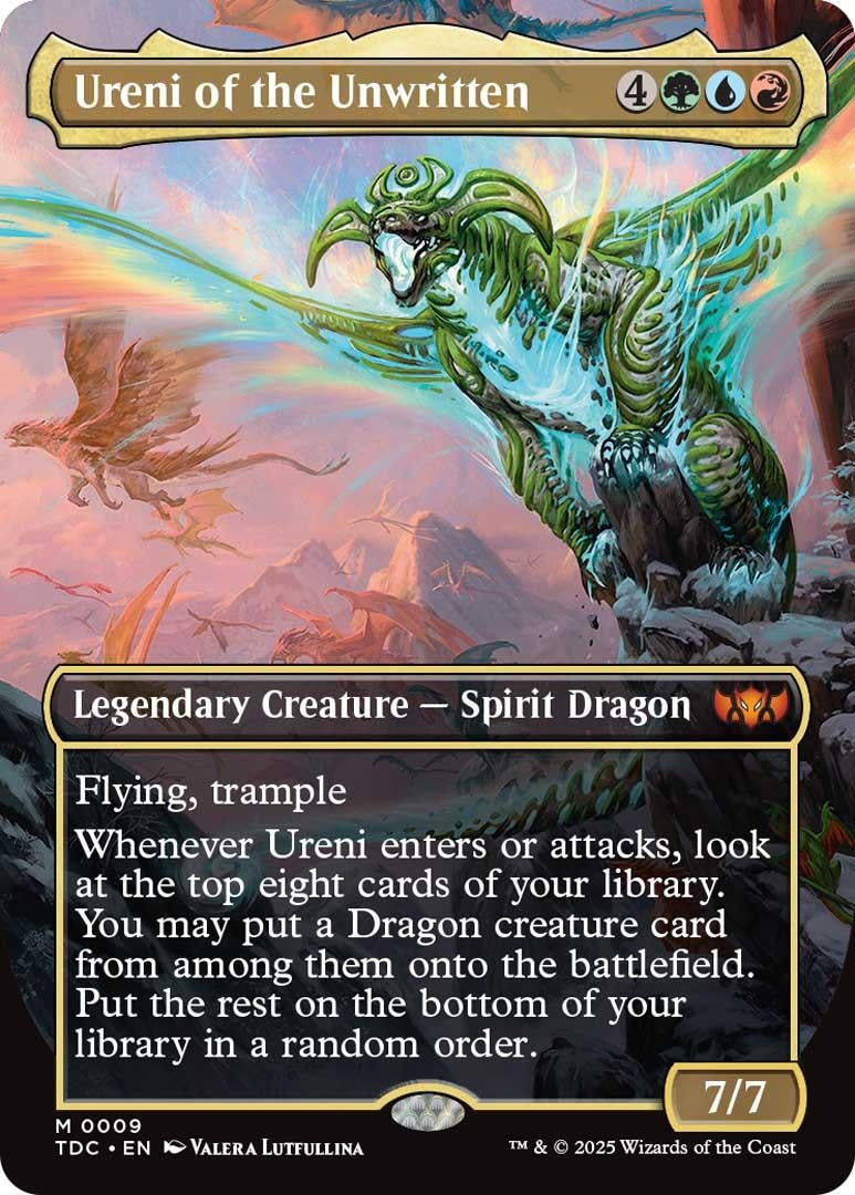 Image for Ureni of the Unwritten (Borderless) (9) (TDC) - Magic: The Gathering