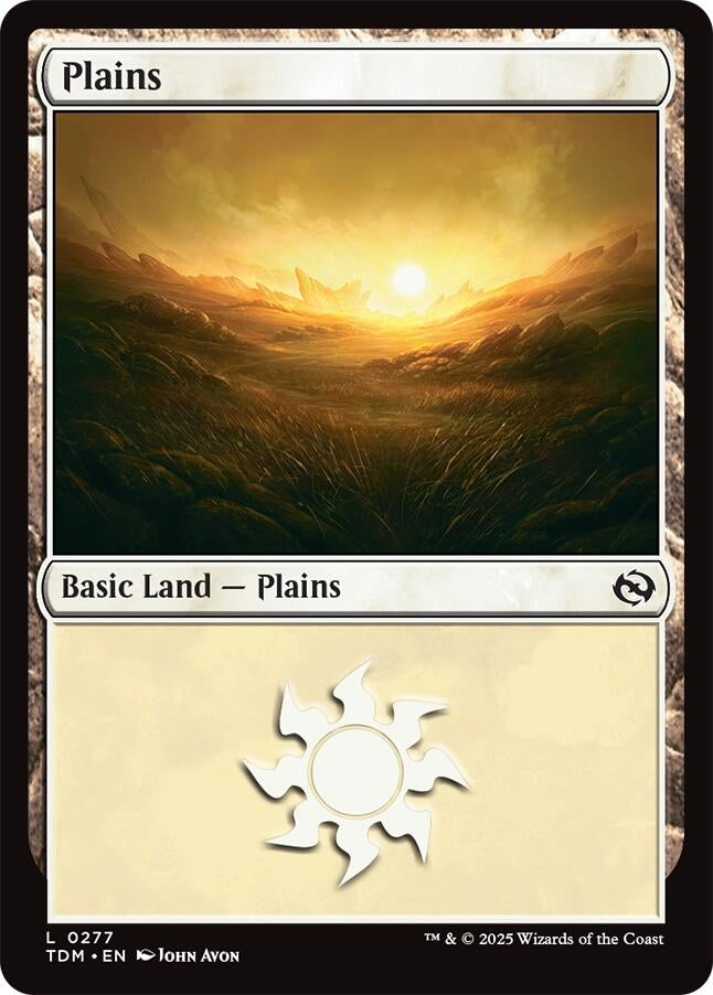 Image for Plains (0277) (277) (TDM) - Magic: The Gathering