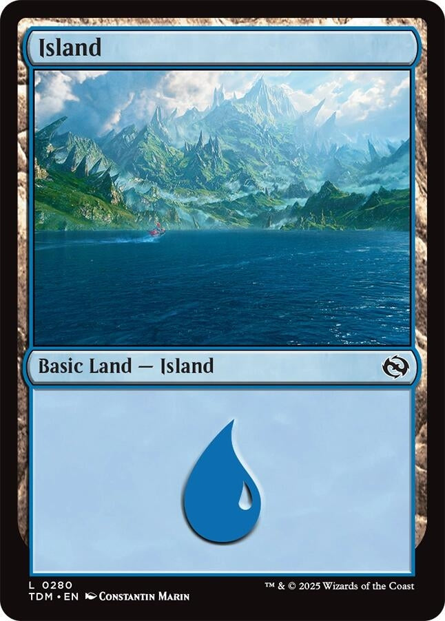 Image for Island (0280) (280) (TDM) - Magic: The Gathering