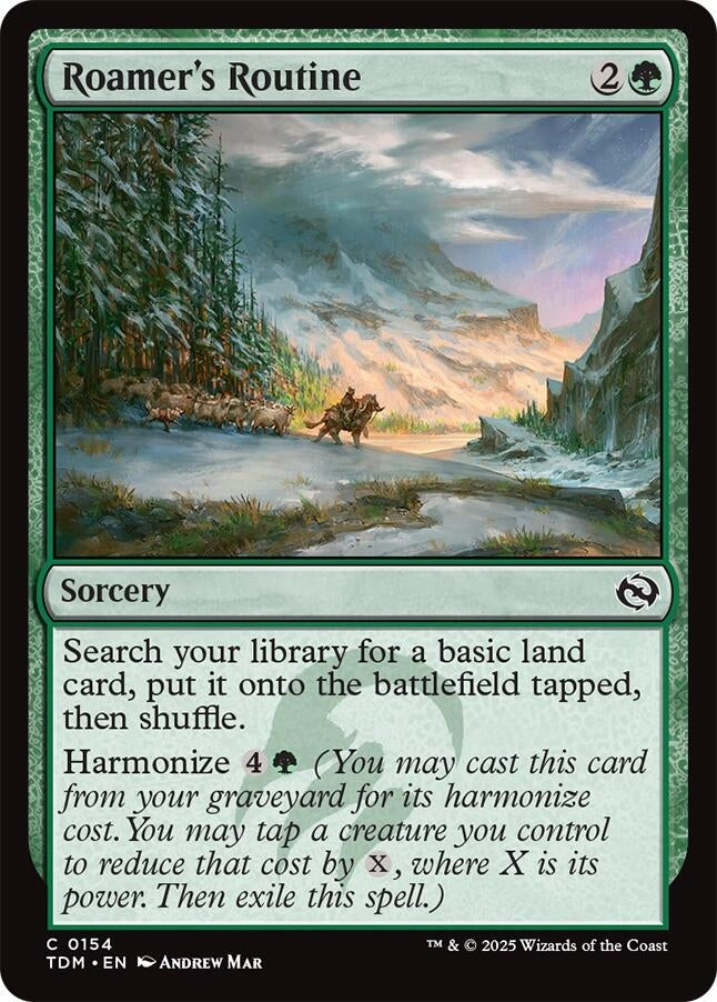 Image for Roamer's Routine (154) (TDM) - Magic: The Gathering