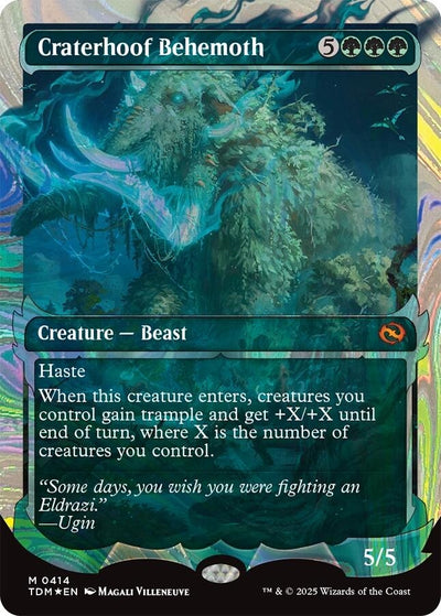 Craterhoof Behemoth (Showcase) (Halo Foil) (414) (TDM)