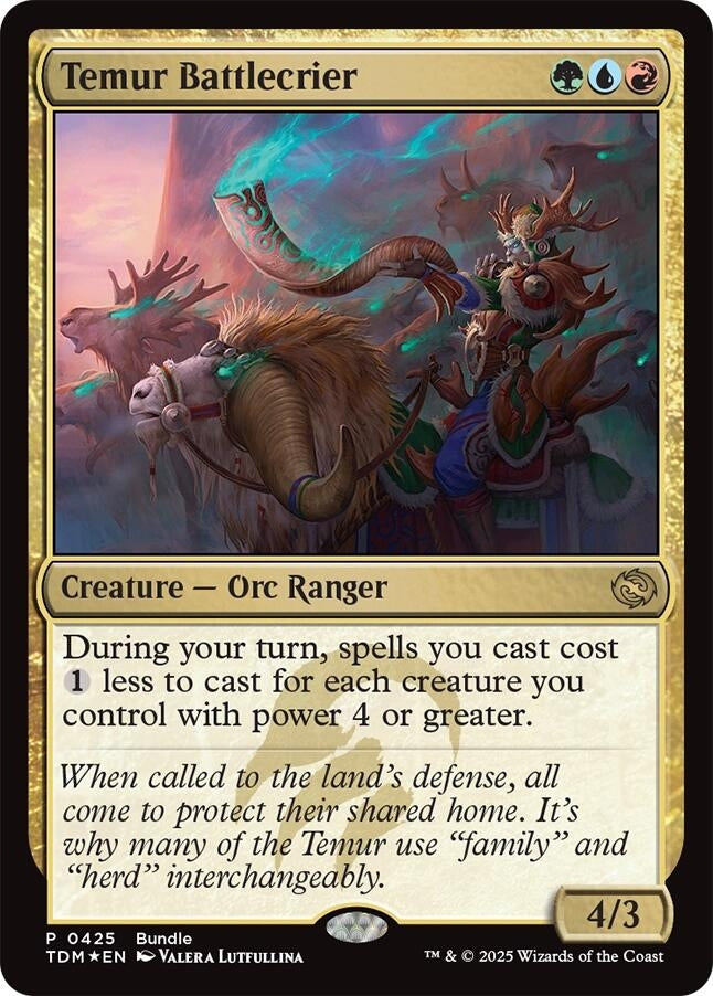Image for Temur Battlecrier (TDM Bundle) (425) (UMP) - Magic: The Gathering