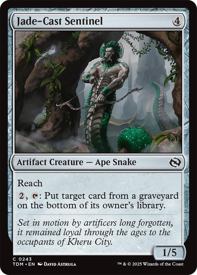 Image for Jade-Cast Sentinel (243) (TDM) - Magic: The Gathering