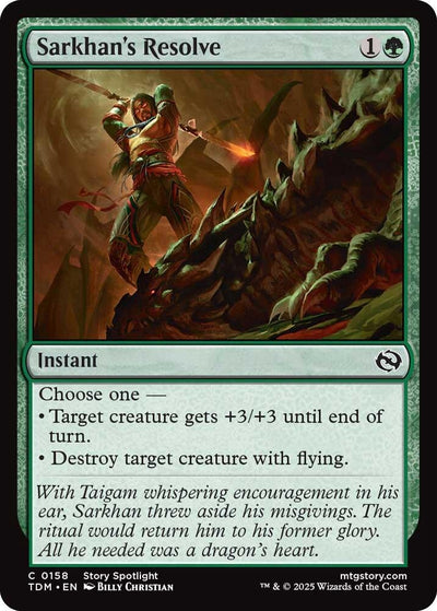 Sarkhan's Resolve (158) (TDM)