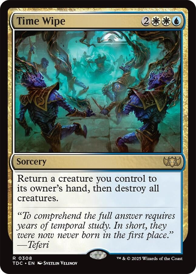 Image for Time Wipe (308) (TDC) - Magic: The Gathering