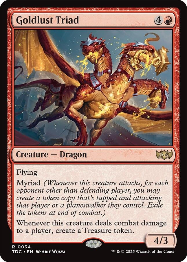 Image for Goldlust Triad (34) (TDC) - Magic: The Gathering