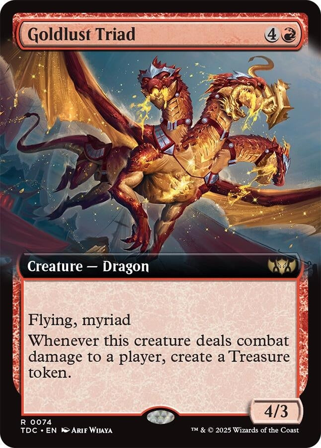 Image for Goldlust Triad (Extended Art) (74) (TDC) - Magic: The Gathering