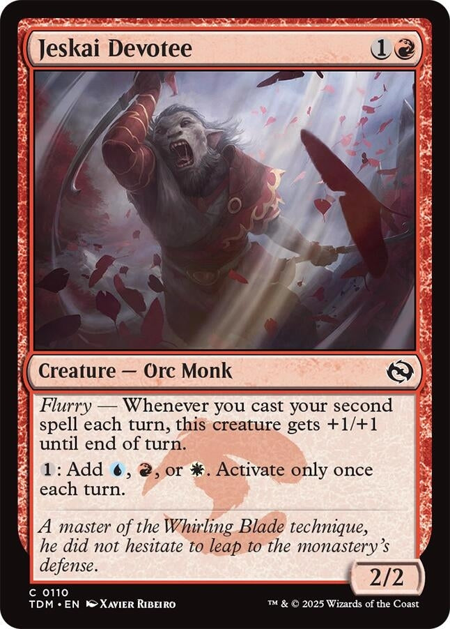 Image for Jeskai Devotee (110) (TDM) - Magic: The Gathering