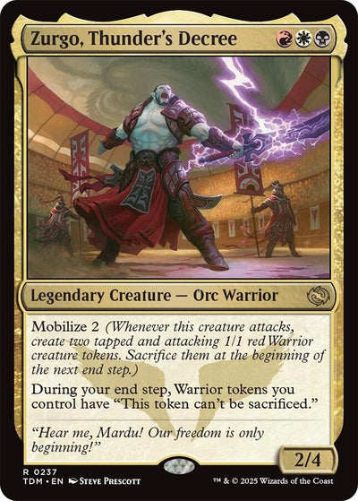 Zurgo, Thunder's Decree (237) (TDM)