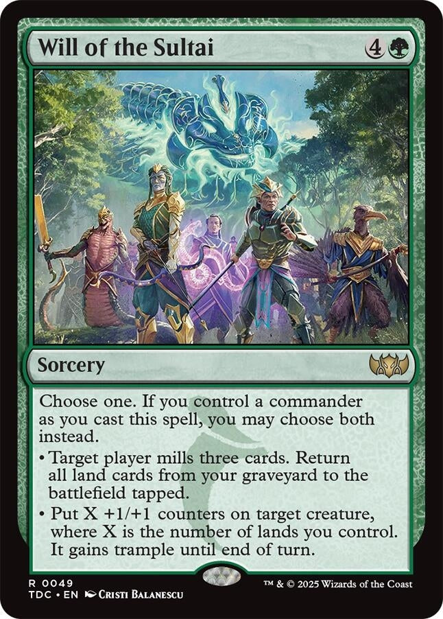 Image for Will of the Sultai (49) (TDC) - Magic: The Gathering