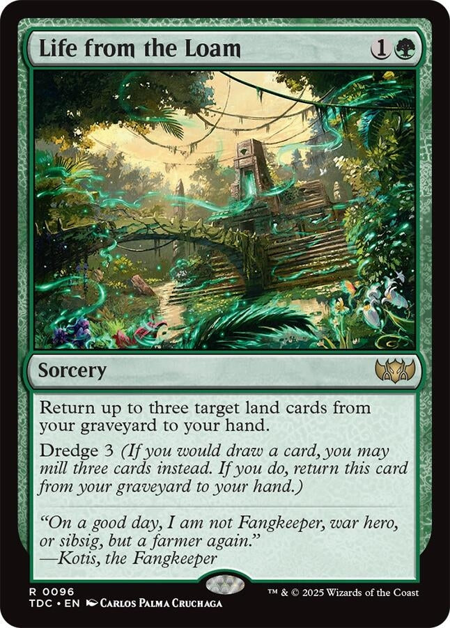 Image for Life from the Loam (96) (TDC) - Magic: The Gathering