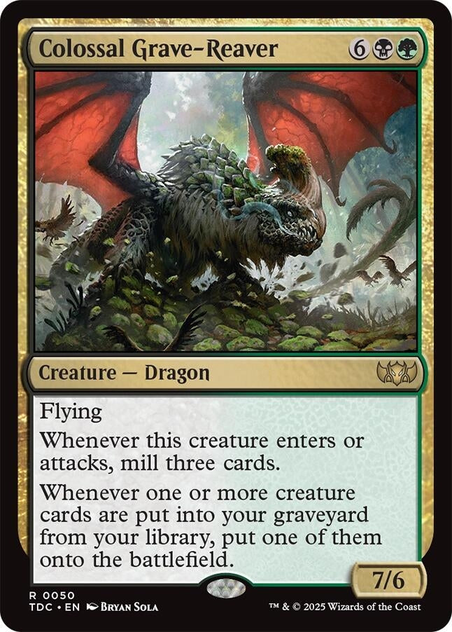 Image for Colossal Grave-Reaver (50) (TDC) - Magic: The Gathering