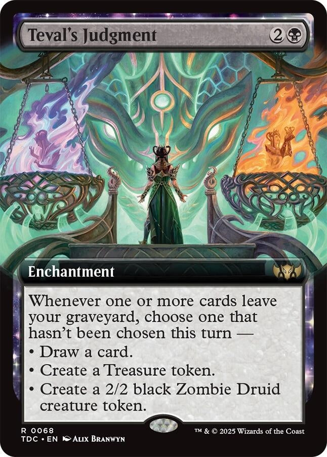 Image for Teval's Judgment (Extended Art) (68) (TDC) - Magic: The Gathering