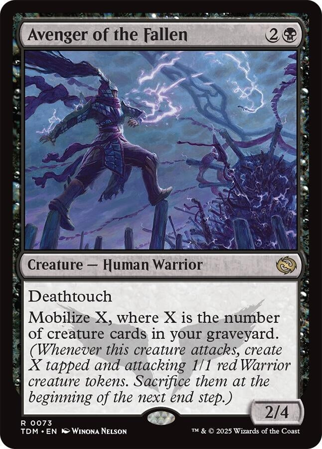 Image for Avenger of the Fallen (73) (TDM) - Magic: The Gathering