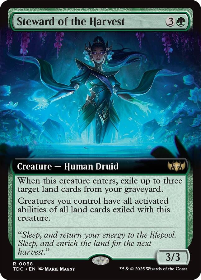 Image for Steward of the Harvest (Extended Art) (88) (TDC) - Magic: The Gathering