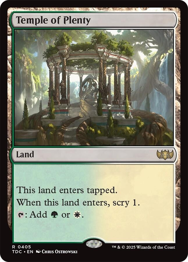 Image for Temple of Plenty (405) (TDC) - Magic: The Gathering