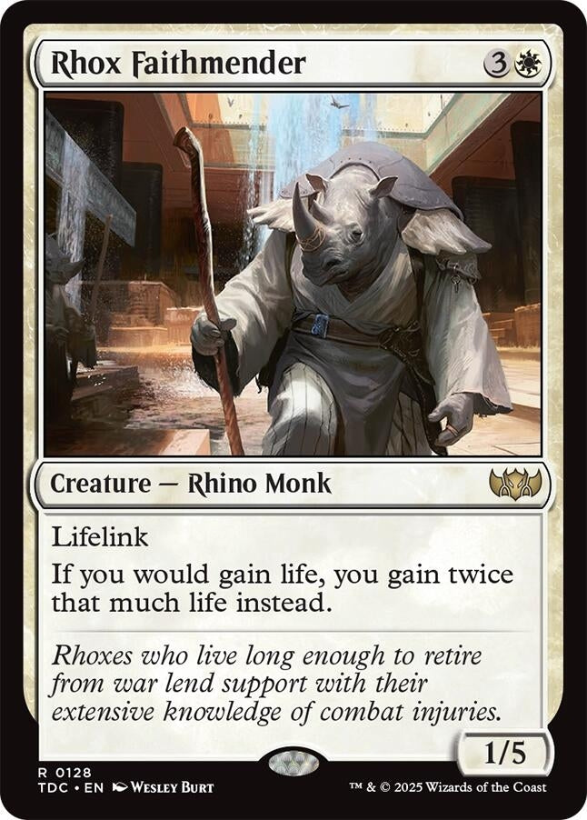 Image for Rhox Faithmender (128) (TDC) - Magic: The Gathering