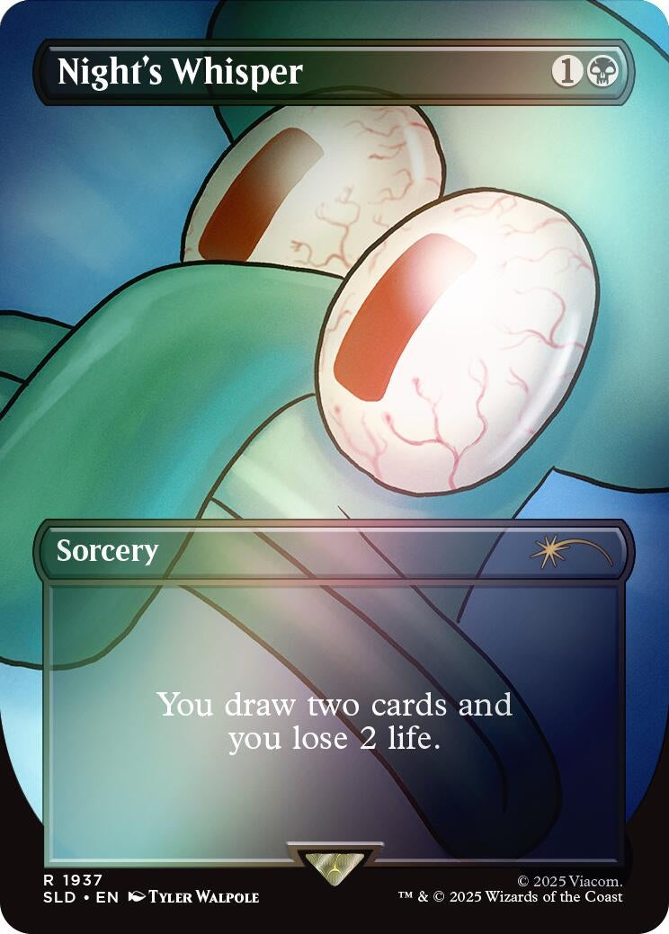 Image for Night's Whisper (1937) (Rainbow Foil) (1937) (SLD) - Magic: The Gathering