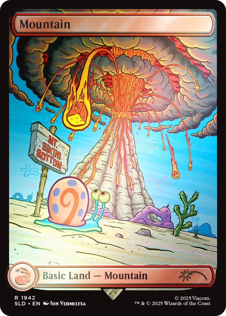 Image for Mountain (1942) (Rainbow Foil) (1942) (SLD) - Magic: The Gathering