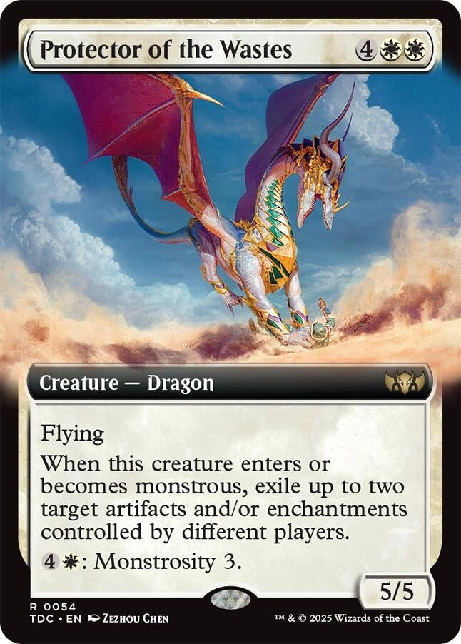 Image for Protector of the Wastes (Extended Art) (54) (TDC) - Magic: The Gathering