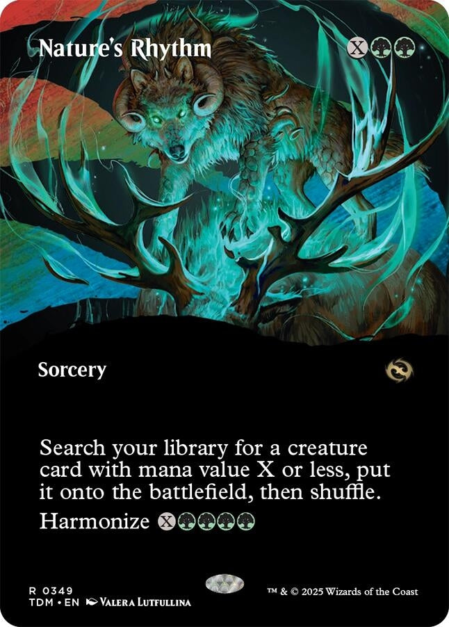 Image for Nature's Rhythm (Borderless) (349) (TDM) - Magic: The Gathering