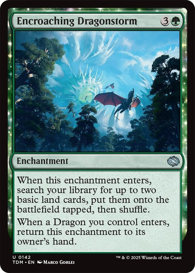 Image for Encroaching Dragonstorm (142) (TDM) - Magic: The Gathering